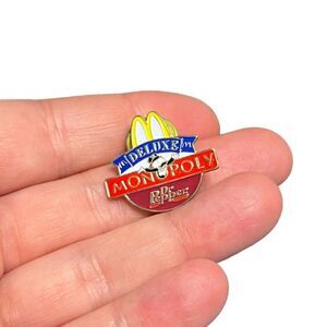 McDonald's Deluxe Dr Pepper Lapel Pin‎ Employee Flair Backpack Pinback